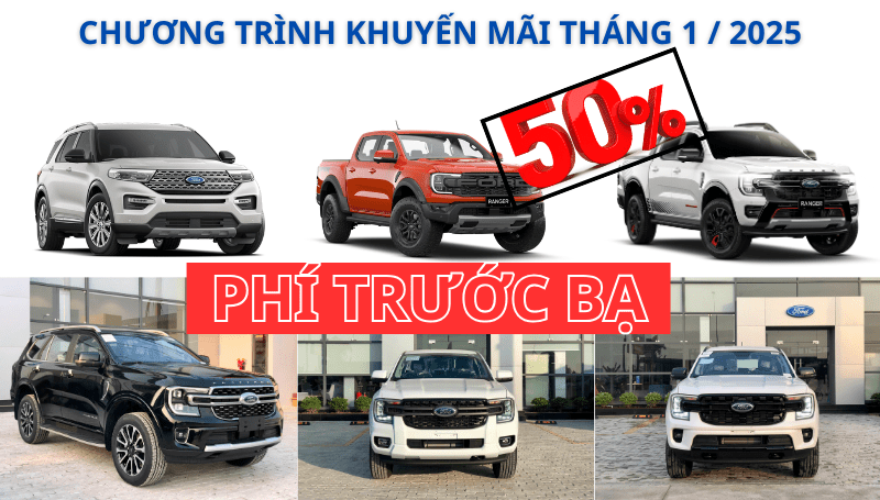 Giá Xe Ford Khuyến Mãi Tháng 1/ 2025