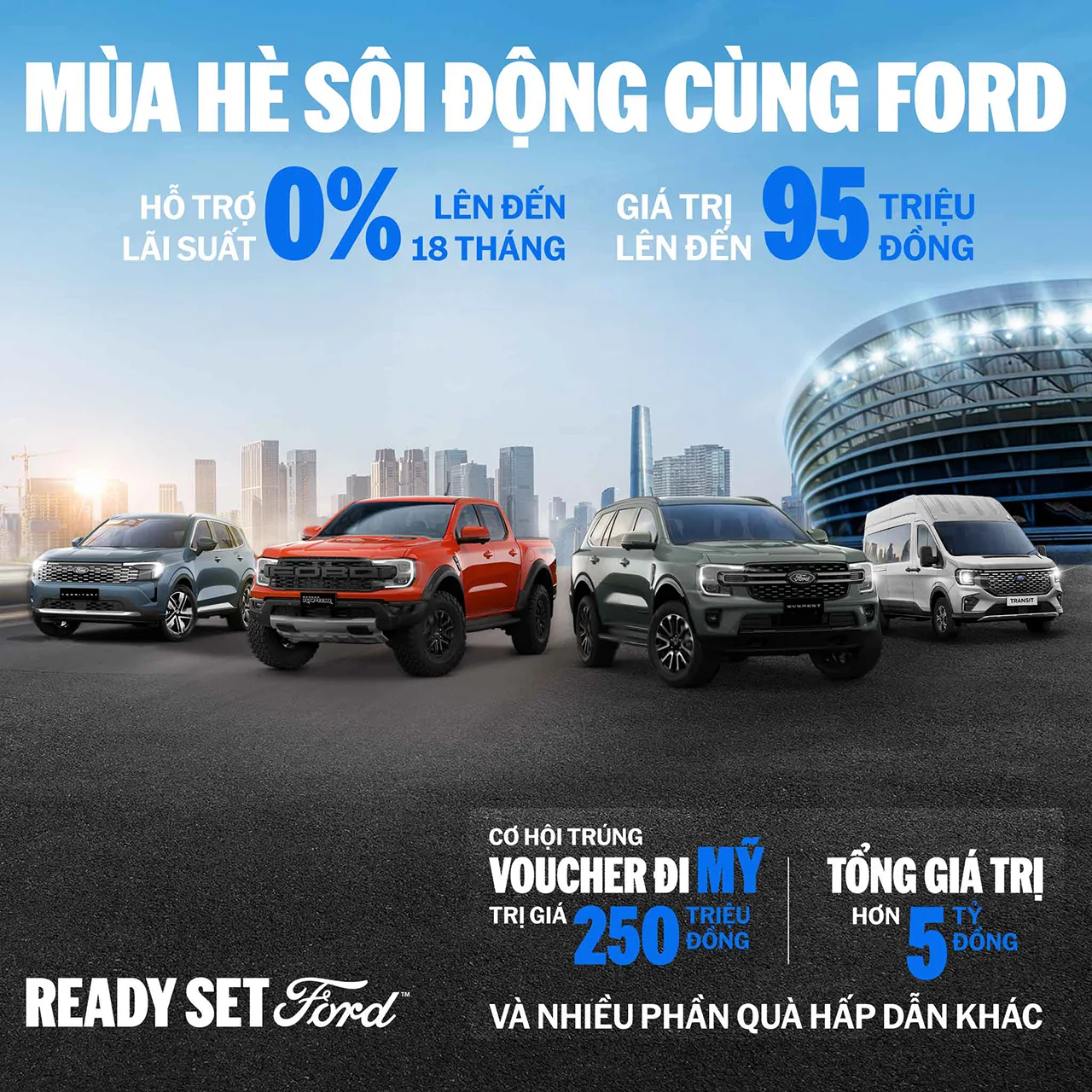 Ưu đãi tháng 6: MÙA HÈ SÔI ĐỘNG CÙNG FORD