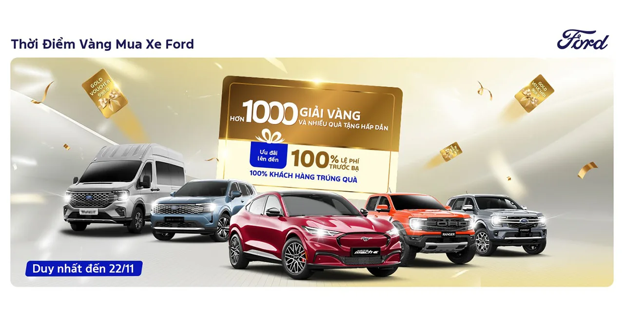 Khuyến Mãi Tháng 11/2025 “Thời Điểm Vàng Mua Xe Ford”