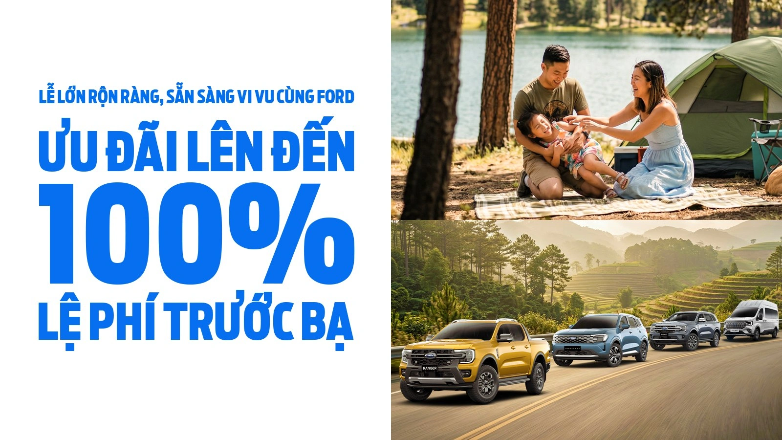 Ưu đãi mua xe tháng 04/2026: LỄ LỚN RỘN RÀNG, SẴN SÀNG VI VU CÙNG FORD